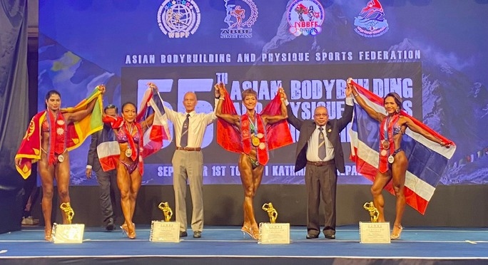 Athletes bring home five golds at Asian Bodybuilding Champs in Nepal
